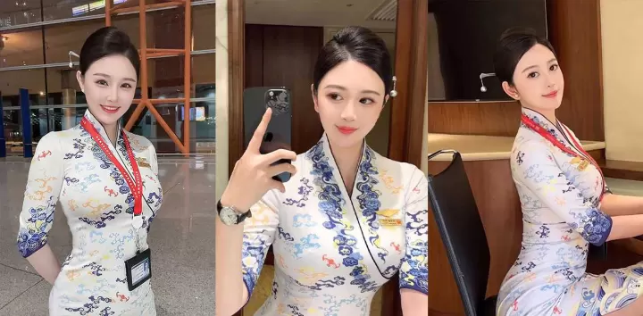 约啪大神【我的枪好长】新作来袭，国风旗袍女学生酒店沦陷，兄弟联手开启3P狂欢轮番花式猛攻