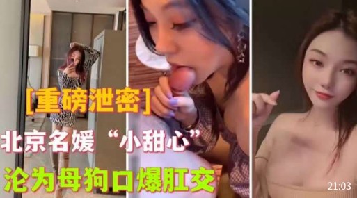 【重磅泄密】北京名媛“小甜心”沦为母狗口爆肛交